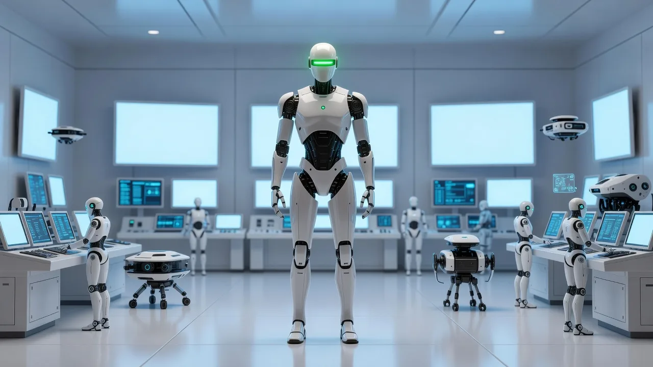 Андроид управляет парком AI-агентов в круглосуточном центре операций